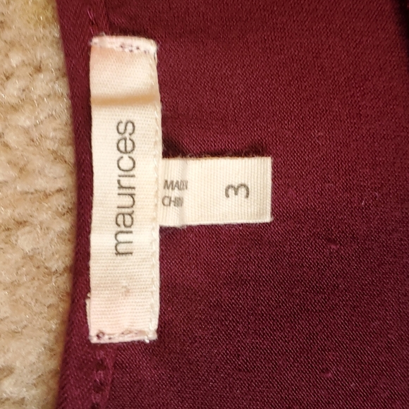 Maurices plum colored blouse size 3X - Picture 5 of 11